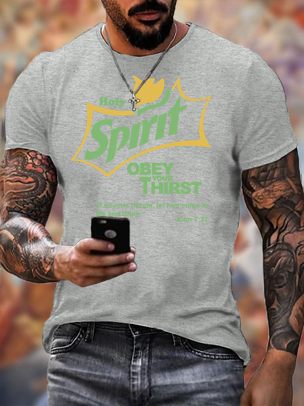 Holy Spirit Jesus God Christian Cotton T-Shirt