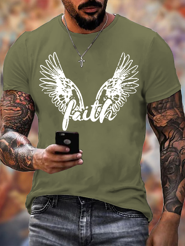 Faith Jesus God Christian Cotton T-Shirt