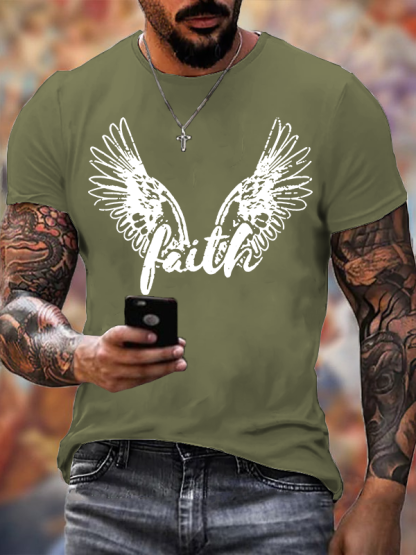 Faith Jesus God Christian Cotton T-Shirt