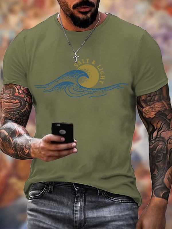 Salt & Light  Jesus God Christian Cotton T-Shirt