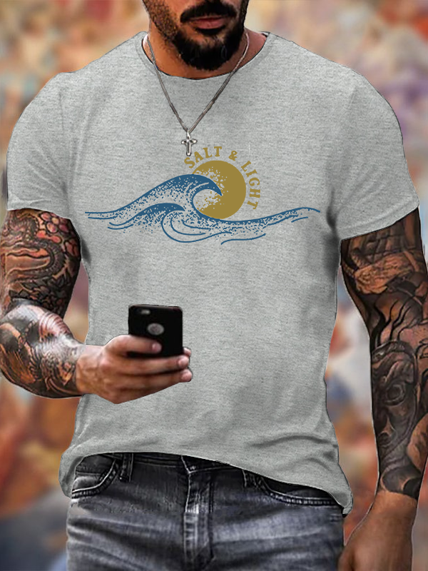 Salt & Light  Jesus God Christian Cotton T-Shirt
