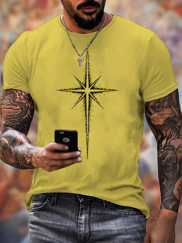 Guided by Grace Jesus God Christian Cotton T-Shirt