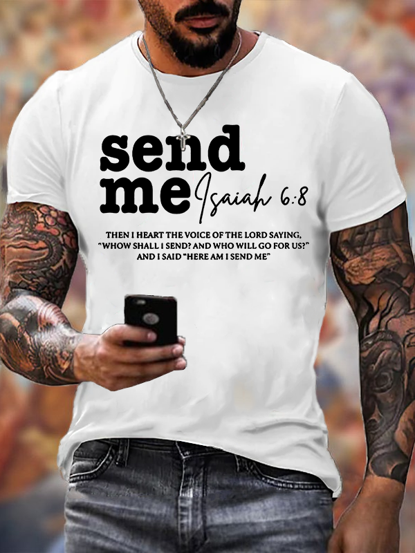  Send Me Jesus God Christian Cotton T-Shirt