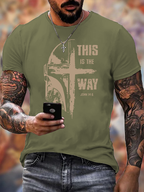 This Is The Way Jesus God Christian Cotton T-Shirt