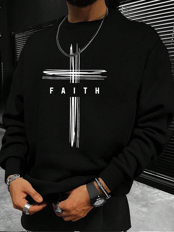 Faith Cross Christian Sweatshirt