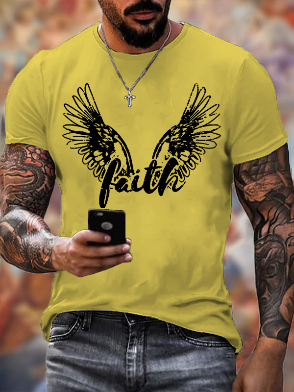 Faith Jesus God Christian Cotton T-Shirt
