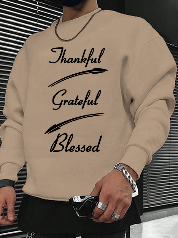 Thankful Grateful Blessed Christian Sweatshirt