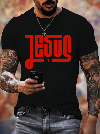 Jesus Cross  Jesus God Christian Cotton T-Shirt