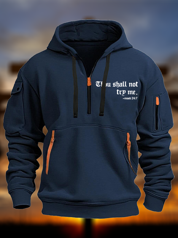 Thou Shalt Not Try Me Jesus God Christian Zipper Hoodies