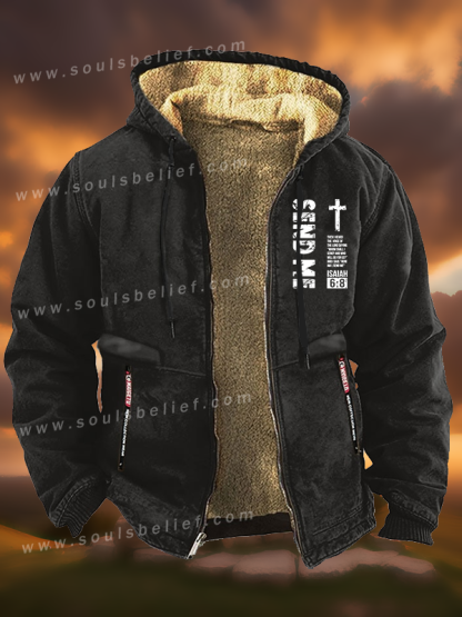 Send Me Isaiah 6:8 Jesus God Christian Zipper Hooded Jacket
