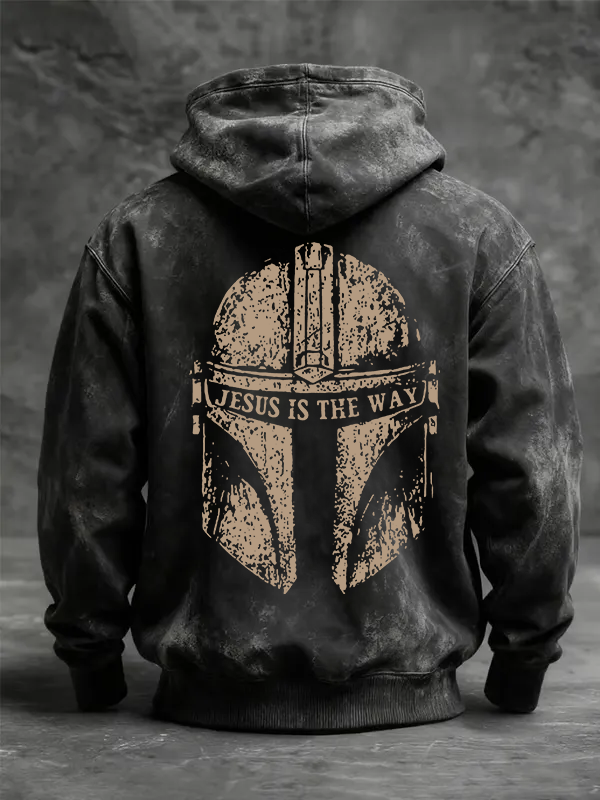 Jesus Is The Way  Jesus God Christian Washed Hoodie