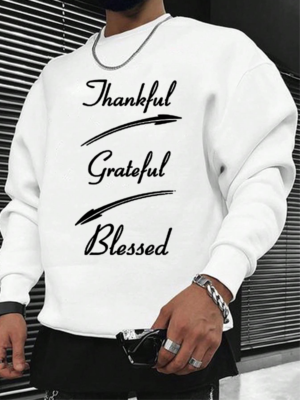 Thankful Grateful Blessed Christian Sweatshirt