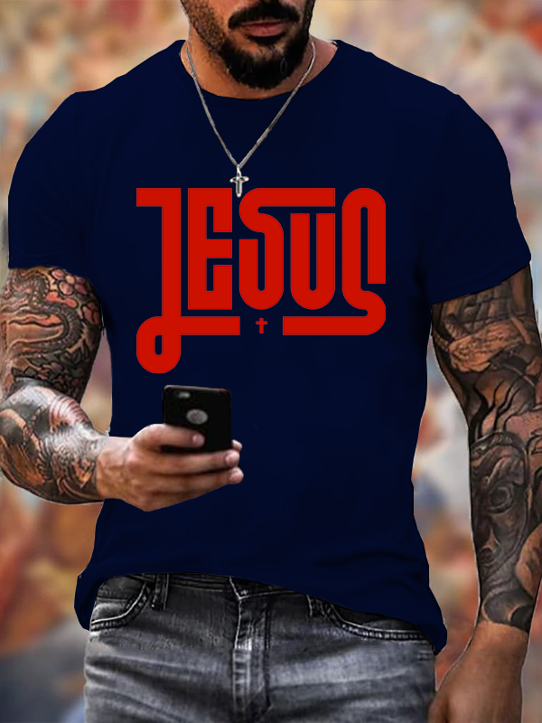 Jesus Cross  Jesus God Christian Cotton T-Shirt