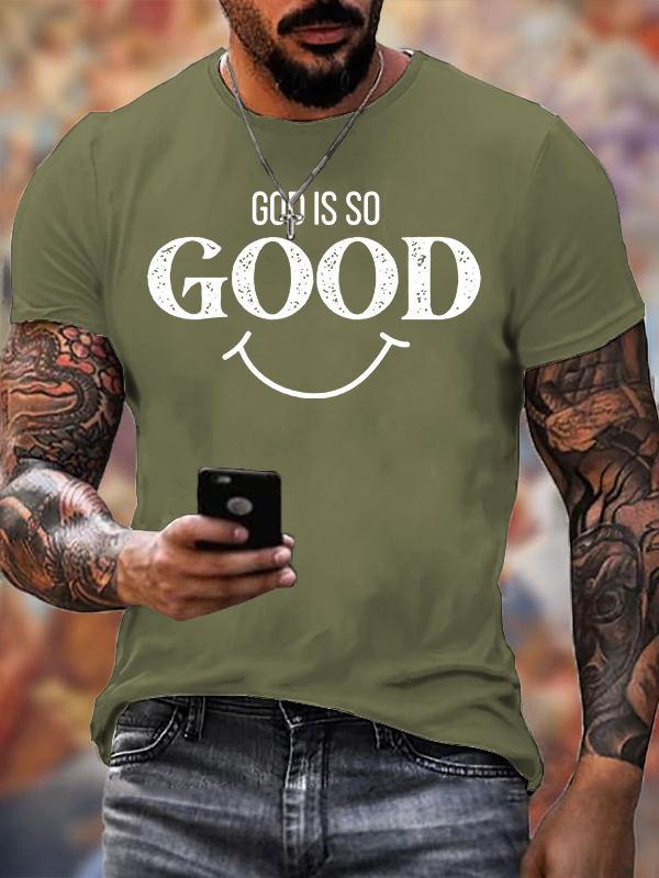 God Is So Good Jesus God Christian Cotton T-Shirt