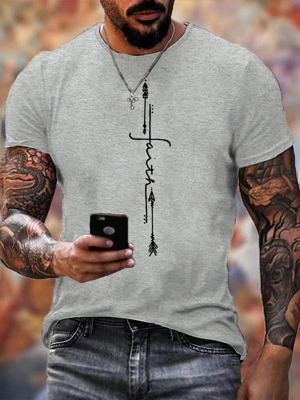 Faith Printed Christian Cotton T-Shirt