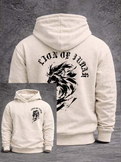 Lion Of Judah Jesus God Christian Washed Hoodie