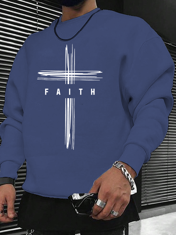 Faith Cross Christian Sweatshirt