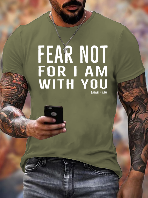 Fear Not  Jesus God Christian Cotton T-Shirt