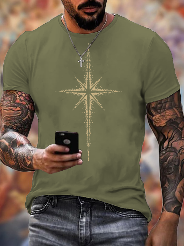 Guided by Grace Jesus God Christian Cotton T-Shirt