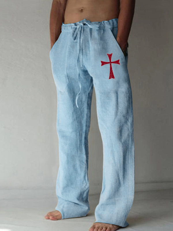Knights Templar Crusader Cross Christian Beach Pants