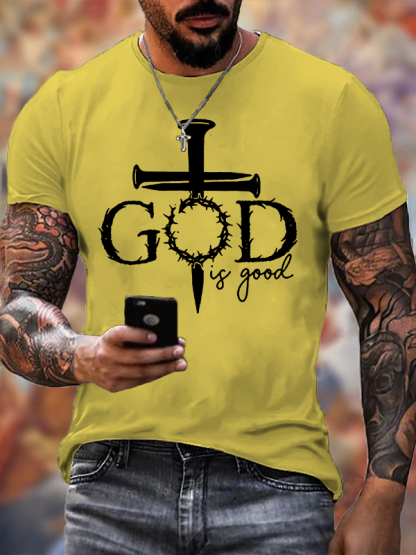 God Is Good Jesus God Christian Cotton T-Shirt