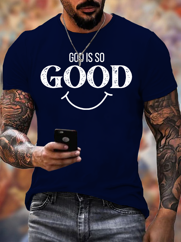 God Is So Good Jesus God Christian Cotton T-Shirt