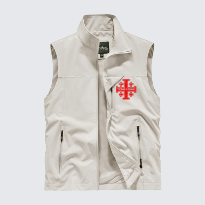 Yeshua The King Is Coming Hebrew Name Jesus God Christian Outdoor Quick-dry Vest