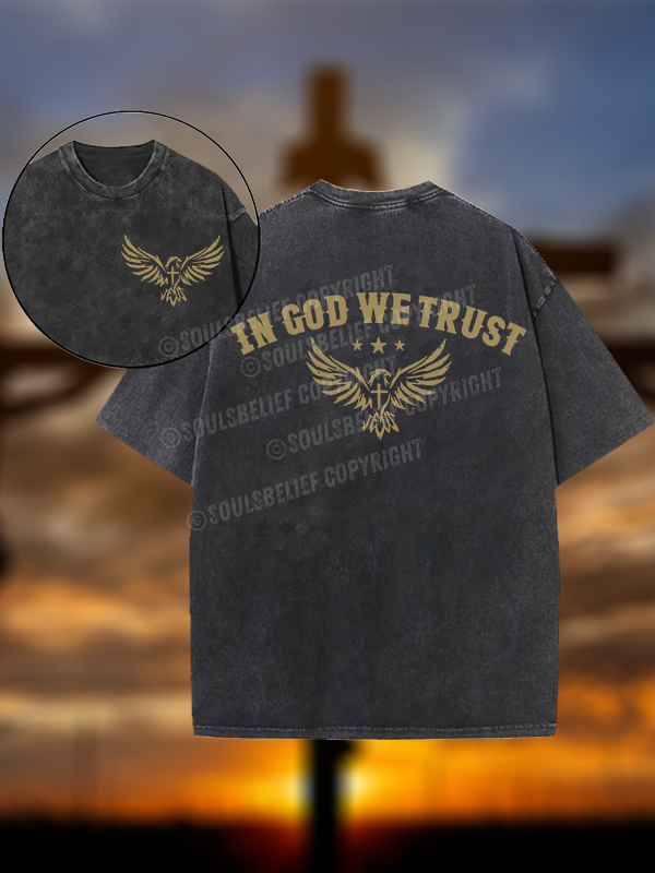 In God We Trust Christian Washed T-Shirt