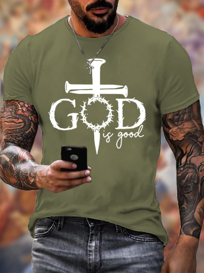 God Is Good Jesus God Christian Cotton T-Shirt