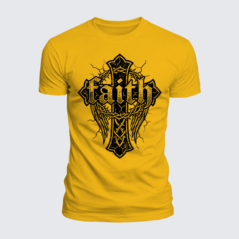 Faith Jesus God Christian  – Luxe Mercerized Interlock Cotton Tee