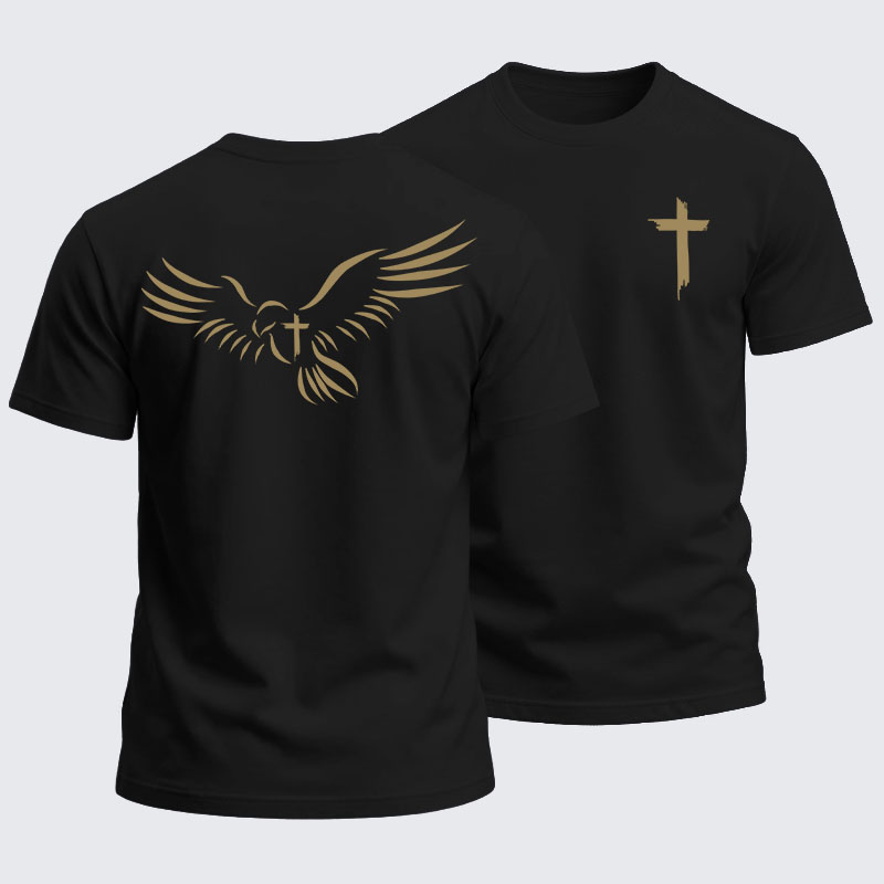 Heavyweight Cotton Tee -Wings Like Eagles