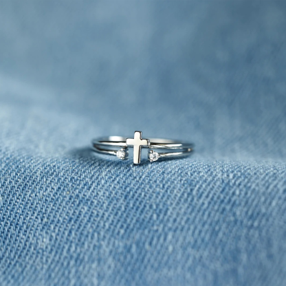 Cross Christian 925 Sterling Silver Ring