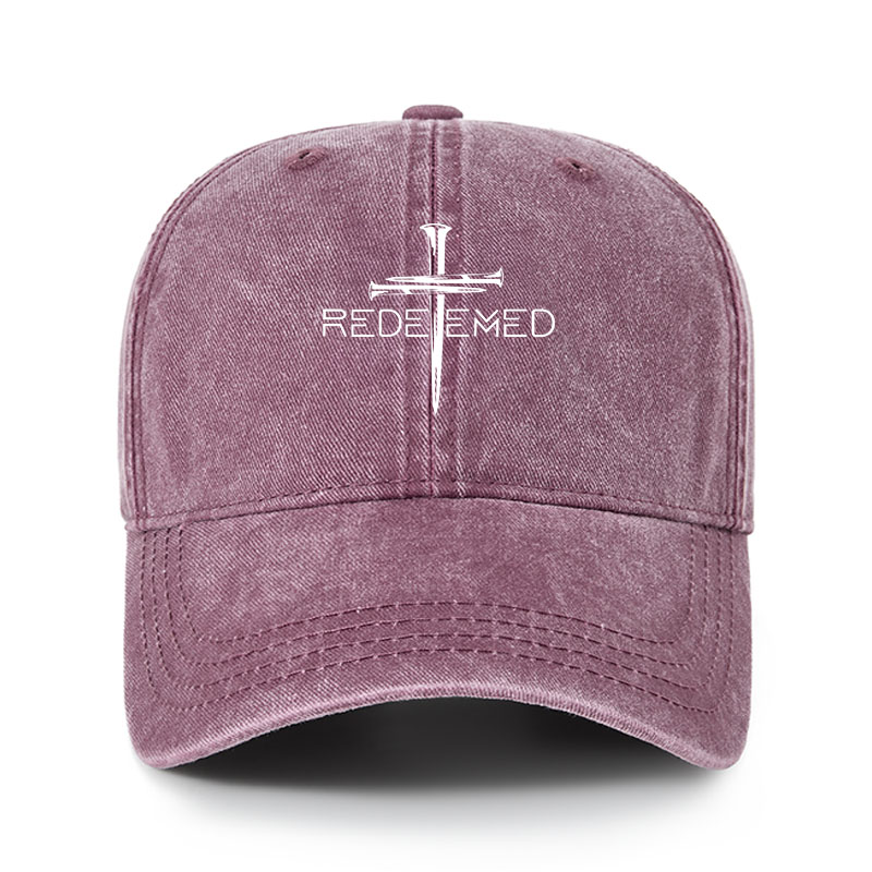 Heritage Washed Cap - Cross Nails Redeemed