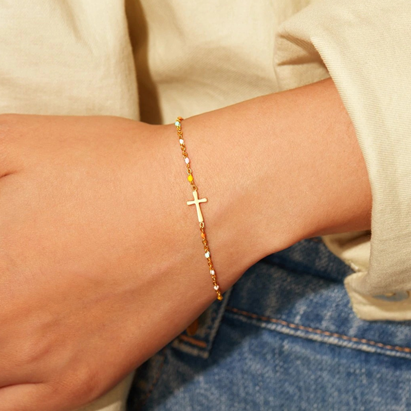 Christian 925 Sterling Silver Cross bracelet