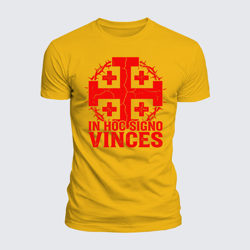 Luxe Mercerized Cotton Tee - In Hoc Signo Vinces 