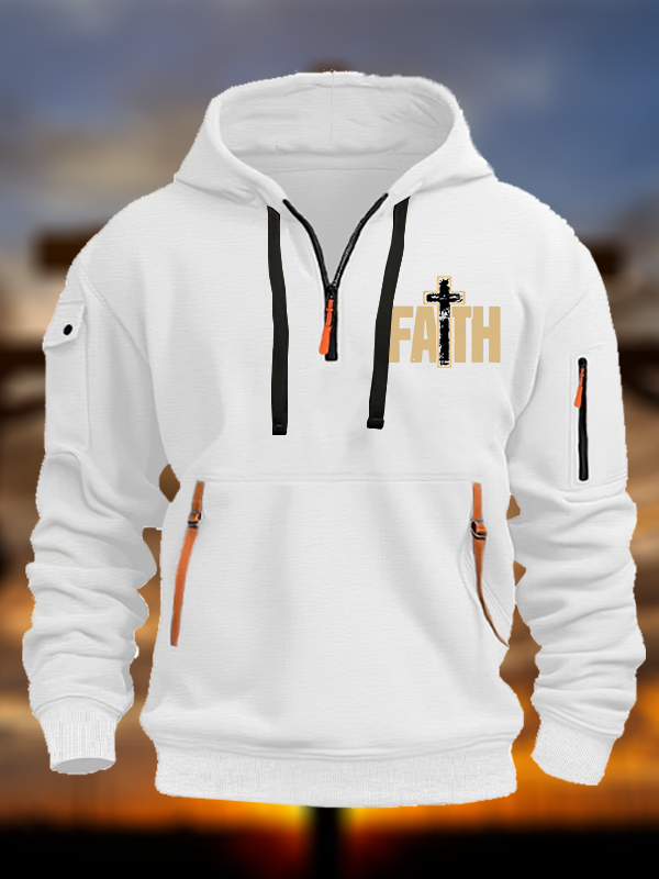 Faith Cross Jesus God Christian Zipper Hoodies
