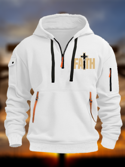Faith Cross Jesus God Christian Zipper Hoodies