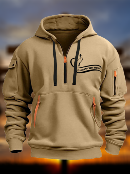 Created for Good Works Jesus God Christian Zipper Hoodies