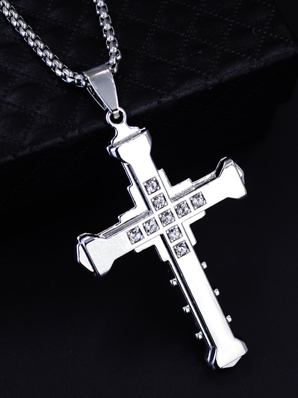 Christian Diamond Cross Necklace