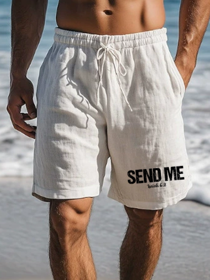 Isaiah 6:8 - SEND ME Christian Beach Shorts
