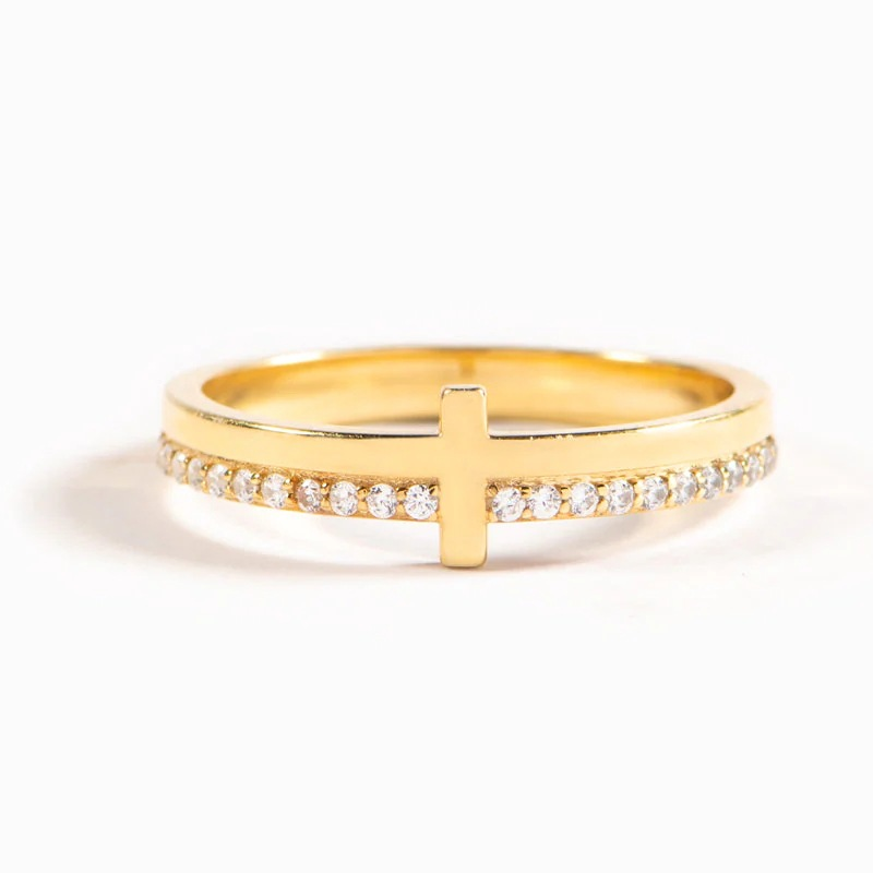 Cross Christian 925 Sterling Silver Ring