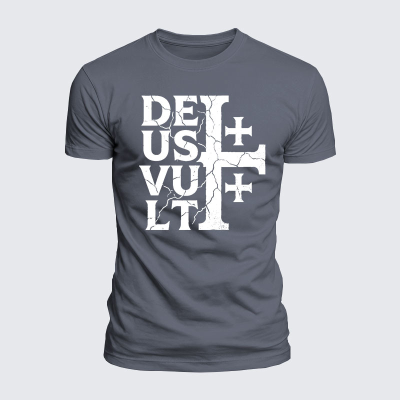 [Copy]Deus Vult Jesus God Christian  – Luxe Mercerized Interlock Cotton Tee