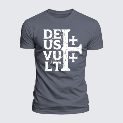 [Copy]Deus Vult Jesus God Christian  – Luxe Mercerized Interlock Cotton Tee