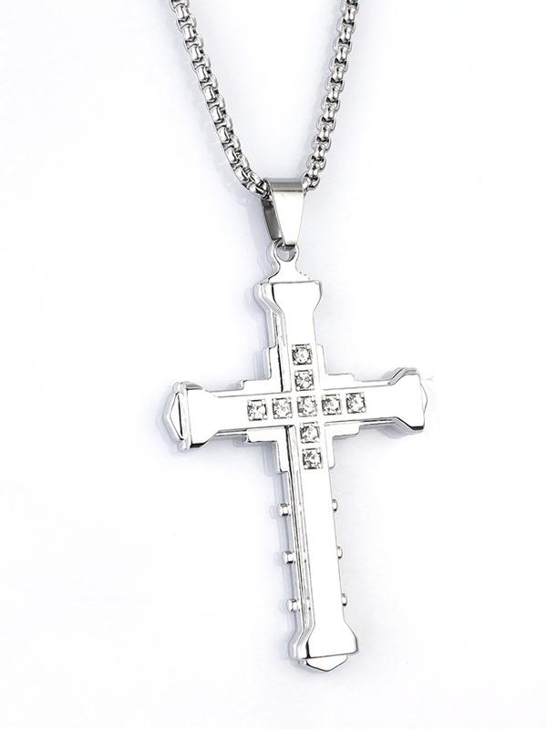 Christian Diamond Cross Necklace