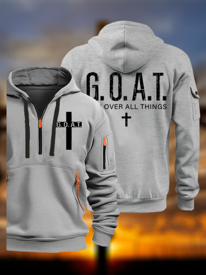 God over All Things Jesus God Christian Zipper Hoodies