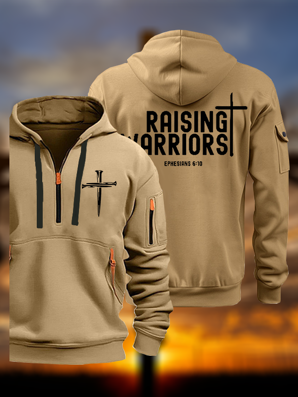 Raising Warriors Bible Verse Jesus God Christian Zipper Hoodies