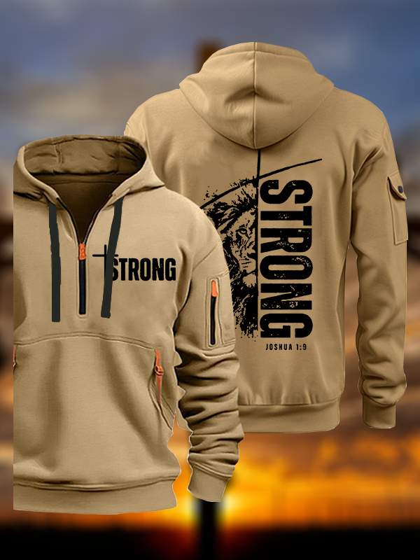 Strong Lion of Judah Jesus God Christian Zipper Hoodies