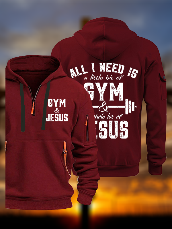 Gym and Jesus Jesus God Christian Zipper Hoodies