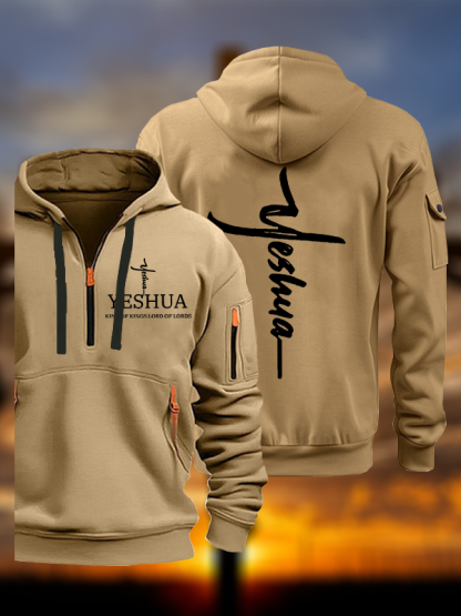 Yeshua King Of Kings Lord Of Lords Jesus God Christian Zipper Hoodies
