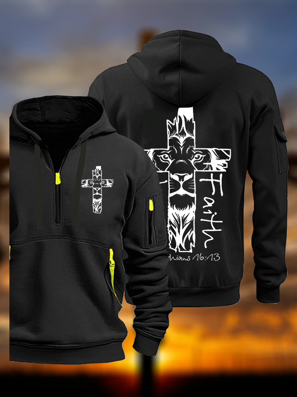 Man Of Faith Jesus God Christian Zipper Hoodies